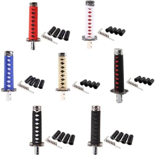 Fashion 1 Set Universal Samurai Sword Vehicle Car Shift Knob Katana Metal