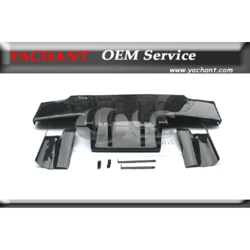 Carbon Fiber TS Style Rear Diffuser Type 2 with Metal Fitting Accessories (5pcs) Fit For 1989-1994 Nissan Skyline R32 GTR