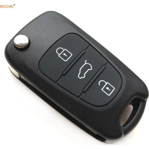 RIOOAK New 5PCS Remote Key Fob Shell Case Replace For Hyundai I20 I30 IX35 I35 3 Buttons key shell with TOY48 BLADE