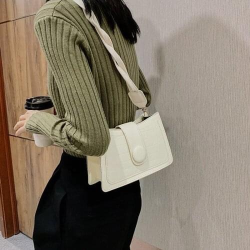 Top Quality Women PU Shoulder Messenger Bag 2021 New Fashion Daily Totes Lady Elegant High Quality Women Shoulder Bag