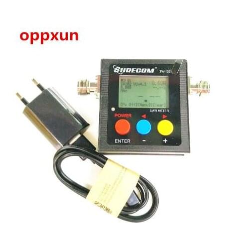 10PCS OPPXUN Radioddity Surecom SW-102 125-525Mhz Digital VHF/UHF Antenna Power SWR Meter