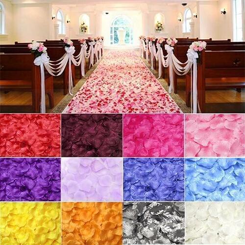 100PCS/Bag 5.5cm x 5cm Artificial Flowers Simulation Rose Petals Decorations Wedding Marriage Room Rose Flower