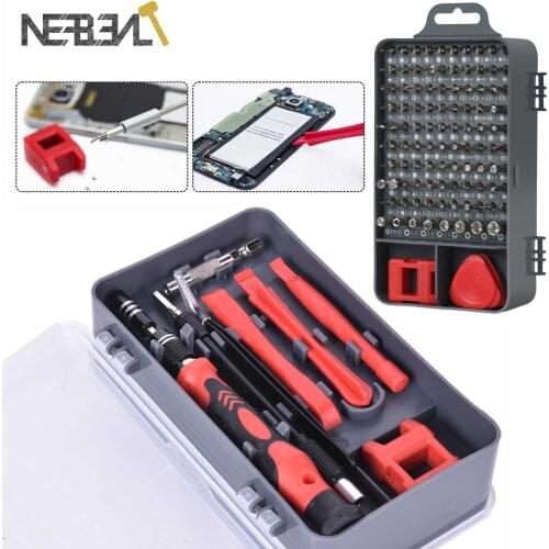 115/117 in 1 S2 Screwdriver Set of Screw Driver Bit Set Multi-function Precision Mobile Phone Repair Device Hand Tools Torx Hex