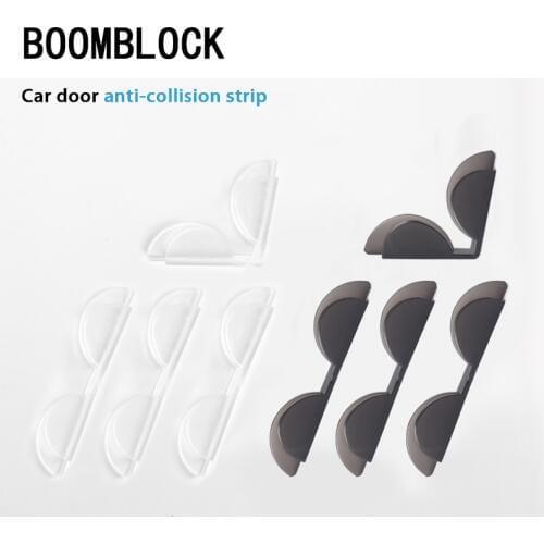 4Pcs/Lot PVC Car Door Edge Anti Collision Sticker For Abarth Fiat 500 BMW E60 E36 E34 Mercedes Benz W204 Volvo XC90 V70