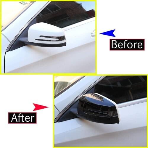 Side Door Rearview Mirror Frame Cover Cap Trim For Mercedes Benz A CLA GLA GLK Class W117 W176 A180 X156 X204 2014-2017