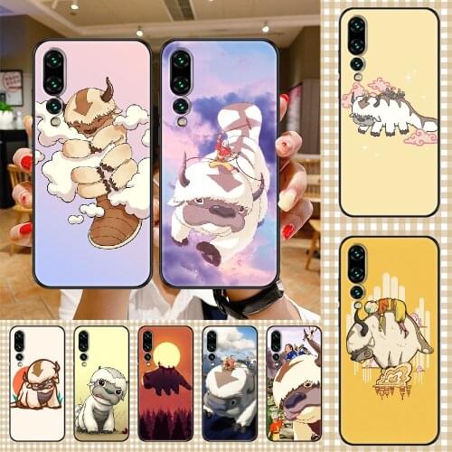Avatar Appa Yip Yip Phone case For Huawei P Mate P10 P20 P30 P40 10 20 Smart Z Pro Lite 2019 black fashion back art coque trend