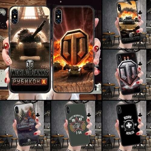 World Of Tank Phone Case For iphone 5 5S SE 2 6 6S 7 8 11 12 Mini Plus X XS XR Pro Max black 3D shell art coque luxury hoesjes