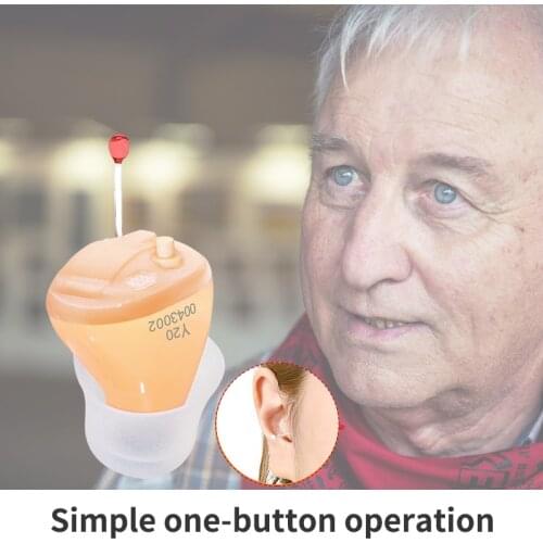 Digital Hearing Aids Audifonos Y20 Sound Amplifiers 8 Channel In-Ear Amplifier Super MINI Hearing Aid Device