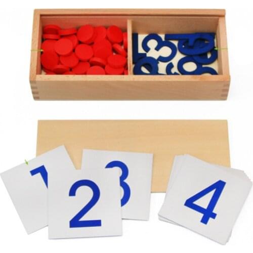 Number Chips Wooden Toys Montesori Juguetes Educativo 3 4 5 6 Años Preschool Kids Learning Educational Speelgoed Voor Kinderen