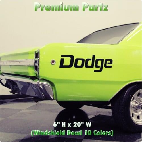 For 2PC 1950-2017 Dodge Cuda Mopar Hellcat Body Windshield Decal New 10 Colors