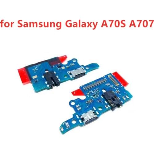 For Samsung Galaxy A70S A707 USB Charger Port Dock Connector PCB Board Ribbon Flex Cable Charging Port Component Replacement