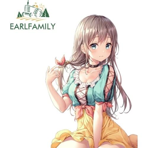 EARLFAMILY 13cm x 9.1cm for NemoPA Auto Bumper Trunk Decal Scratch-Proof Car Sticker Cartoon Occlusion Scratch Car Assessoires