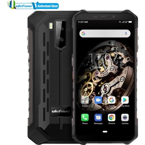 Global Version Ulefone Armor X5 Mobile Phone Dual Rear Camera IP68 Android 10.0 5.5" HD+ Octa Core 3GB+32GB Dual SIM Smartphone