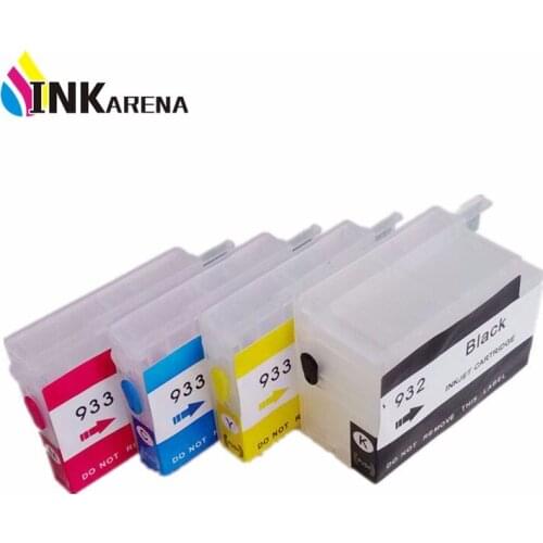 INKARENA Compatible Cartridge Replacement For HP 932 933 Refillable INK Cartridge 6100 6600 6700 7110 7610 7612 Printer Refill