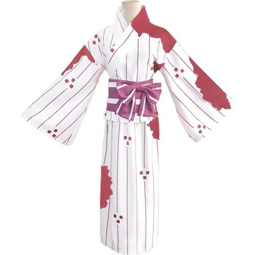Anime Demon Slayer:Kimetsu no Yaiba Kamado Nezuko Kimono Bloody Daily Cosplay Costume Halloween costumes for women