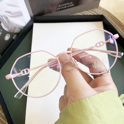 Macaron Computer Blue Light Glasses Matte Frames Pink Black Round Clear Lens Glasses For Men Myopia Nerd Glasses Frame 2020