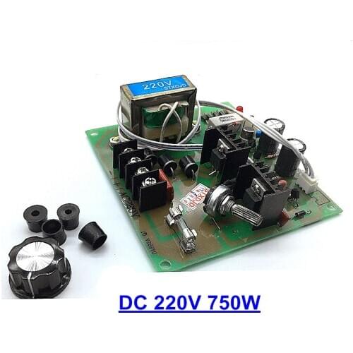 DC 220V 750W Motor Controller High Power DIY High voltage Engraving machine Milling machine spindle motor MINI LATHE 5A