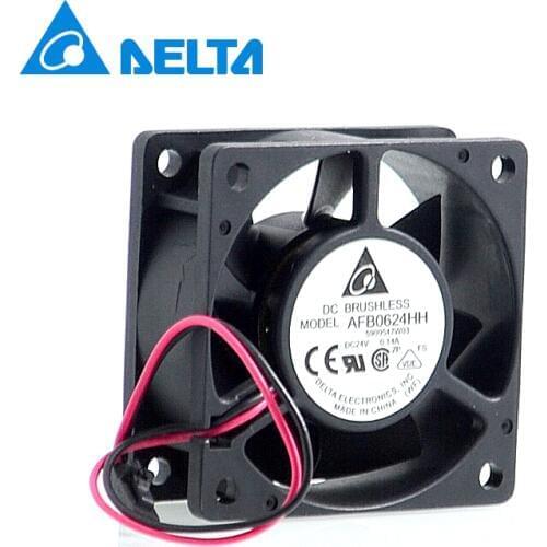 Original axial fan AFB0624HH 6cm 60mm 24V 0.14A computer peripheral equipment with cooling fan 60*60*25mm