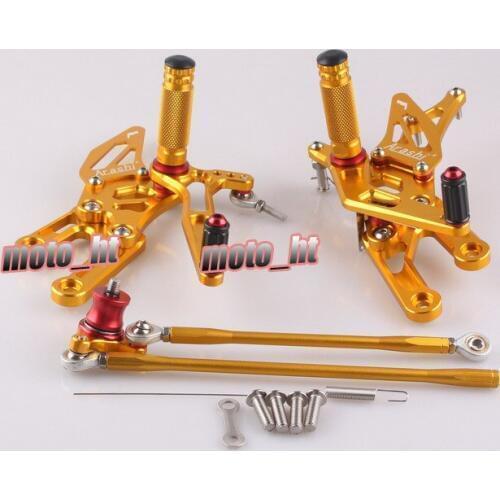 CNC Footrest Footpeg For Honda CBR1000 2004 2005 2006 2007 & For Honda CBR600RR F5 2003 2004 2005 2006 Gold