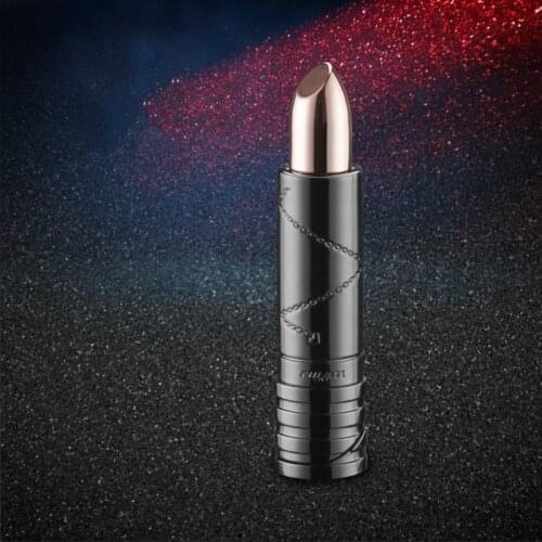 Girls Lipstick Pendant Lighter Portable Inflatable Metal Open Pink Fmale Encendedores Cigar Smoking Isqueiro Gadgets for Women