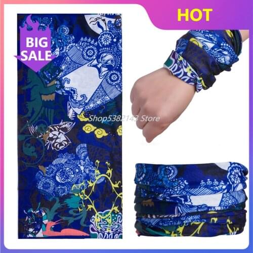 Sale Unisex Women Men Multicolor Magic Fashion Head Face Mask Neck Gaiter Snood Headwear Motorcycle Cycling Tube Scarf Headband