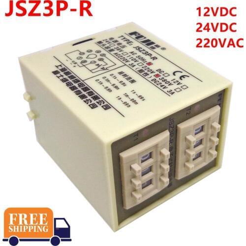 TIME RELAY 5pcs JSZ3P-R 220VAC 12VDC 24VDC 0.1S-99H Brand new and original relay