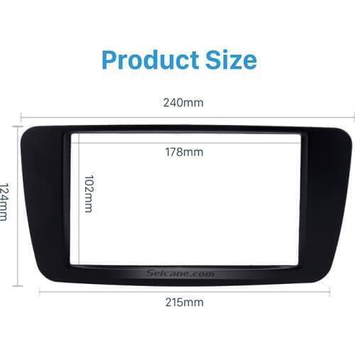 Seicane Stunning 2 Din Car Radio Fascia Surround Panel for 2013-2015 Mercedes BENZ B Class W246 A Class W176 Installation Frame