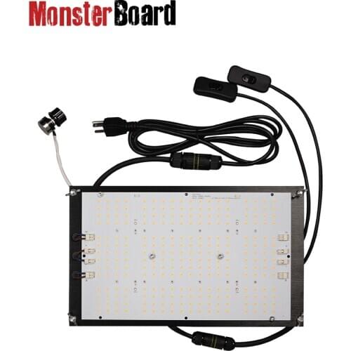 Geeklight pre-assemble full spectrum 120w monster board led grow light kit lm301h + CREE 660NM+LG 395NM + CREE 730NM
