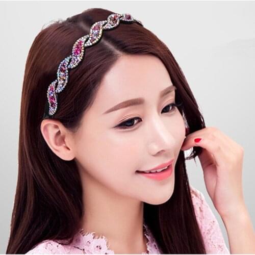 High Quality Korea Imported Austria Crystal Fashion Shining Head Band Hair Accessory Jewelry For Woman-LPEHJHB001F