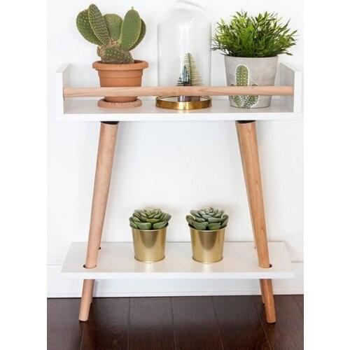 AHŞAP ÇİÇEKLİK BEYAZ DEKORATİF ÇİÇEKLİK