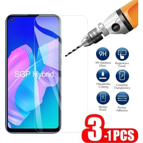 1-3PCS Safety Glass For Huawei P40 Lite E Screen Protector On For Huawei P 40 Lite E Protective Glass Tempered Glass 9H