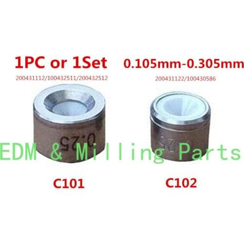 1PC/1Set Wire EDM C101 C102 Diamond Guide 200431112/100432511/200432512 200431122/100430586 D6*4T D5*4T For Charmilles ROBOFIL