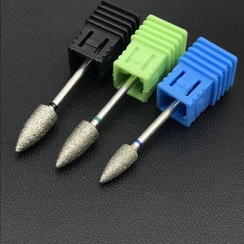 1Pc Nail Drill Bit Korund Bur Milling Cutter Bits For Manicure Pedicure Tool Nail Drill Accessories Dental Diamond Polishing Bur