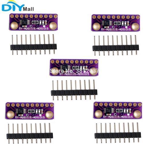 5pcs/lot GY ADS1115 16 Bit I2C 4 Channel ADC Module with Programmable Gain Amplifier for Arduino Raspberry Pi