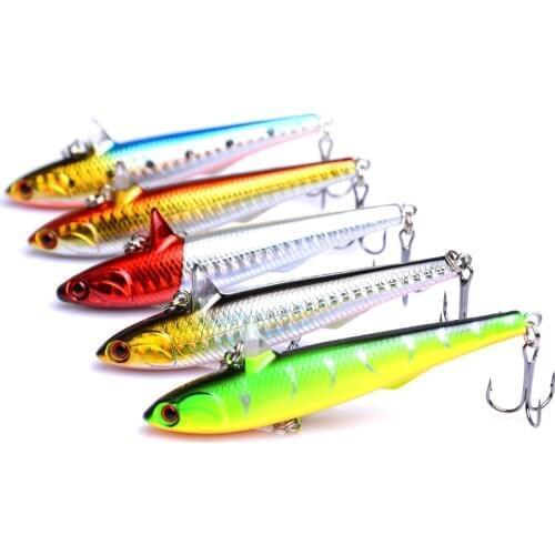 50PCS 9cm 14.5g 3D Eyes Sinking Pencil Lure Hard Plastic Dog Fishing Pike Fishing Lure Saltwater Minnow Fishing Tackle YUZI