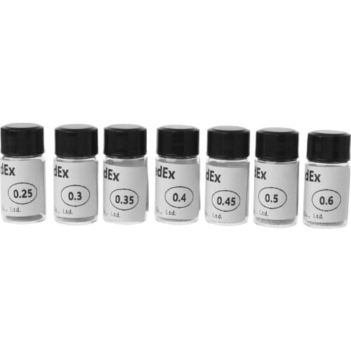 7 Bottle 1.25W BGA Reballing Balls 0.25/0.3/0.35/0.4/0.45/0.5/0.6mm Solder Ball HX6A