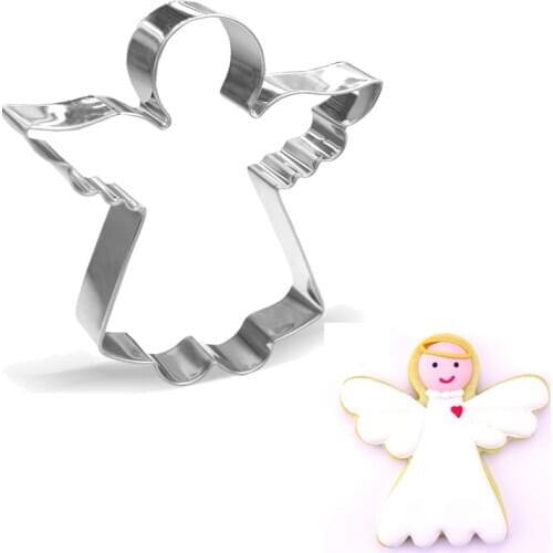 Angel bread fruits sandwiches Cookie Cutter Boy Girl Baptism Christening First 1st Communion Church Christmas decoration gift