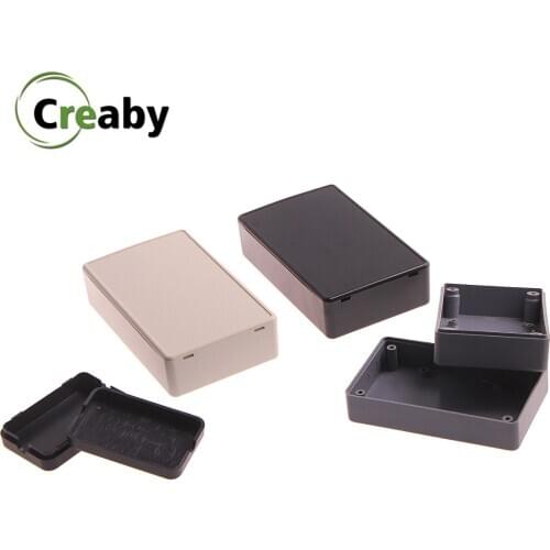 Top Quality New DIY Housing Instrument Case Black White ABS Plastic Project Box Storage Case Enclosure Boxes Electronic Supplies