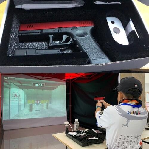 DesignPie Universal Portable Game Consoles Laser Receiver Electron Recoil Shooting Simulator HDMI-Compatible Video for Projector