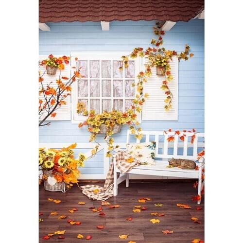 Home yard fallen leaves photo backgrounds vinyl fotografia funds kids photography backdrops for photo studio accessories S-3066