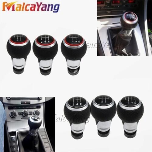 12mm 5/6 Speed Gear Shift Knob Lever Stick For Audi A4 B6 B7 B8 A6 S4 8K A5 8T Q5 8R S Line Ibiza 6J Seat Leon Mk1 Passat Golf