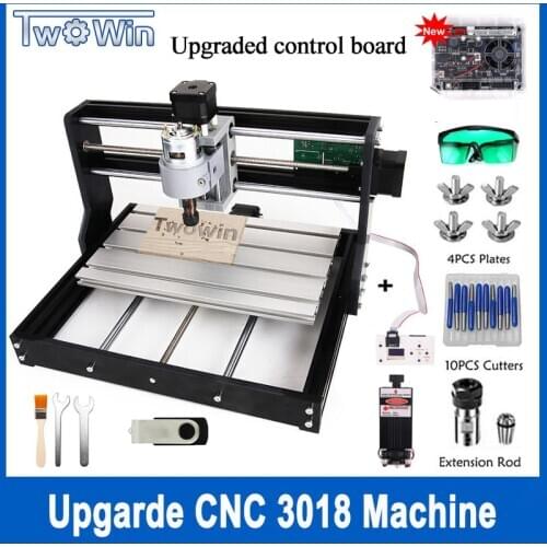 Upgraded CNC 3018 Pro GRBL control ER11 Diy mini cnc machine 3 Axis pcb Milling Machine Wood Router Laser Engraving