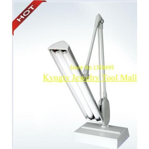 Gems Lamp 2 Tubes Goldsmith Tools Daylight Fluorescent Magnifier Lens Size 5" Lamp for Goldsmith jewellery tools