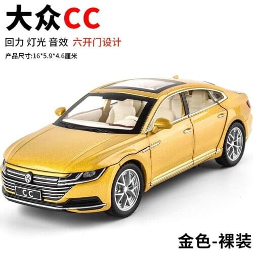 1:32 Scale For TheVolks Wagen CC Diecast Metal Alloy Luxury Sedan Car Collection Model Pull Back Toys Vehicle