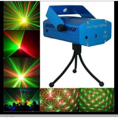 Mini Laser Projector Stage Lamp Light Fulll of Stars Laser Light KTV Stage Equipment Party Lighting Lamp