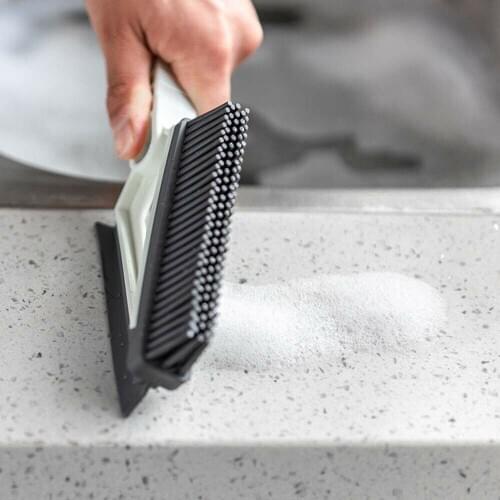 Multi-functional Double-headed Window Groove Crevice Brush Bathroom Floor Wiper Bathroom Kitchen Tile Cleaning Brush Tools