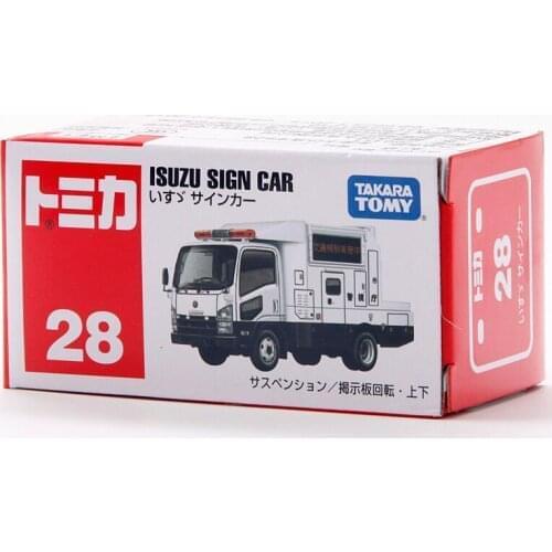 Takara Tomy Tomica ISUZU NO.28 SIGN Car Metal Diecast Vehicle Model Car