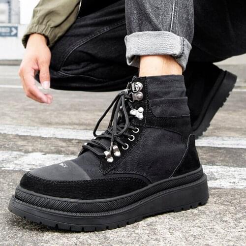Mens High Shoes Casual Sports Shoes Fashion Men Mens Hightop Boots Ocio Sneakers Shoe Man Hot Sale High Top Flat