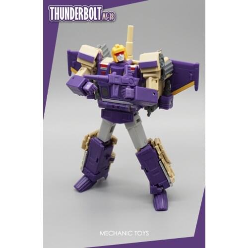 New Arrival! Transformation Mechanic Toys MFT MS28 MS-28 Thunderbolt Three Triple Changers Action Figure Robot Toys In Box