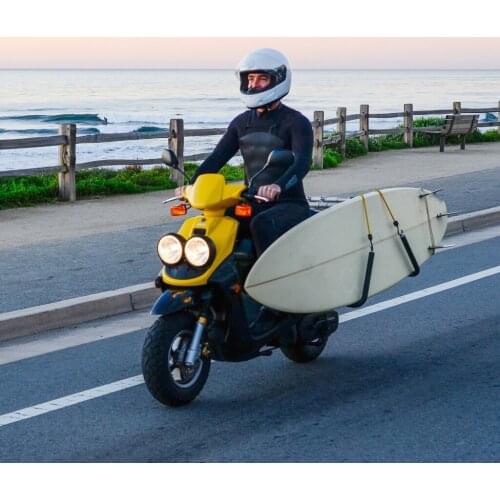 Motorcycle Bike Surfing Rack Adjustable Surfboard Bracket Cycle Carrier Mount Seat Post Outdoor Bikes Surfing Carrier Rack Acces